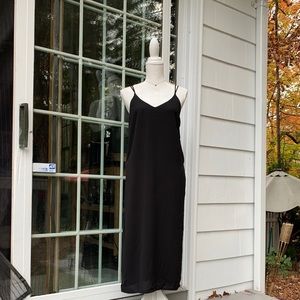 Cotton Candy LA Black Strappy Slip Dress S